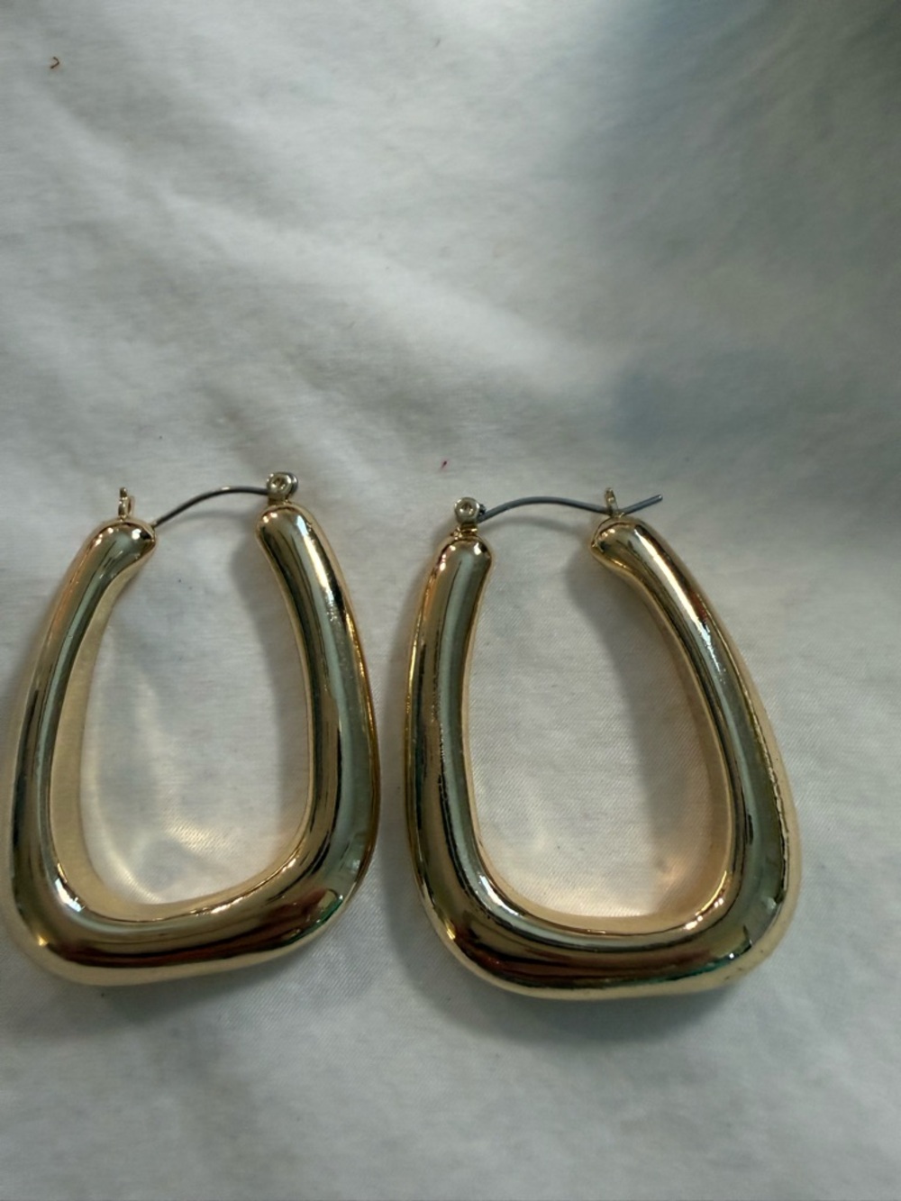 Gold Chunky Open Hoop Earrings - Women Jewelry